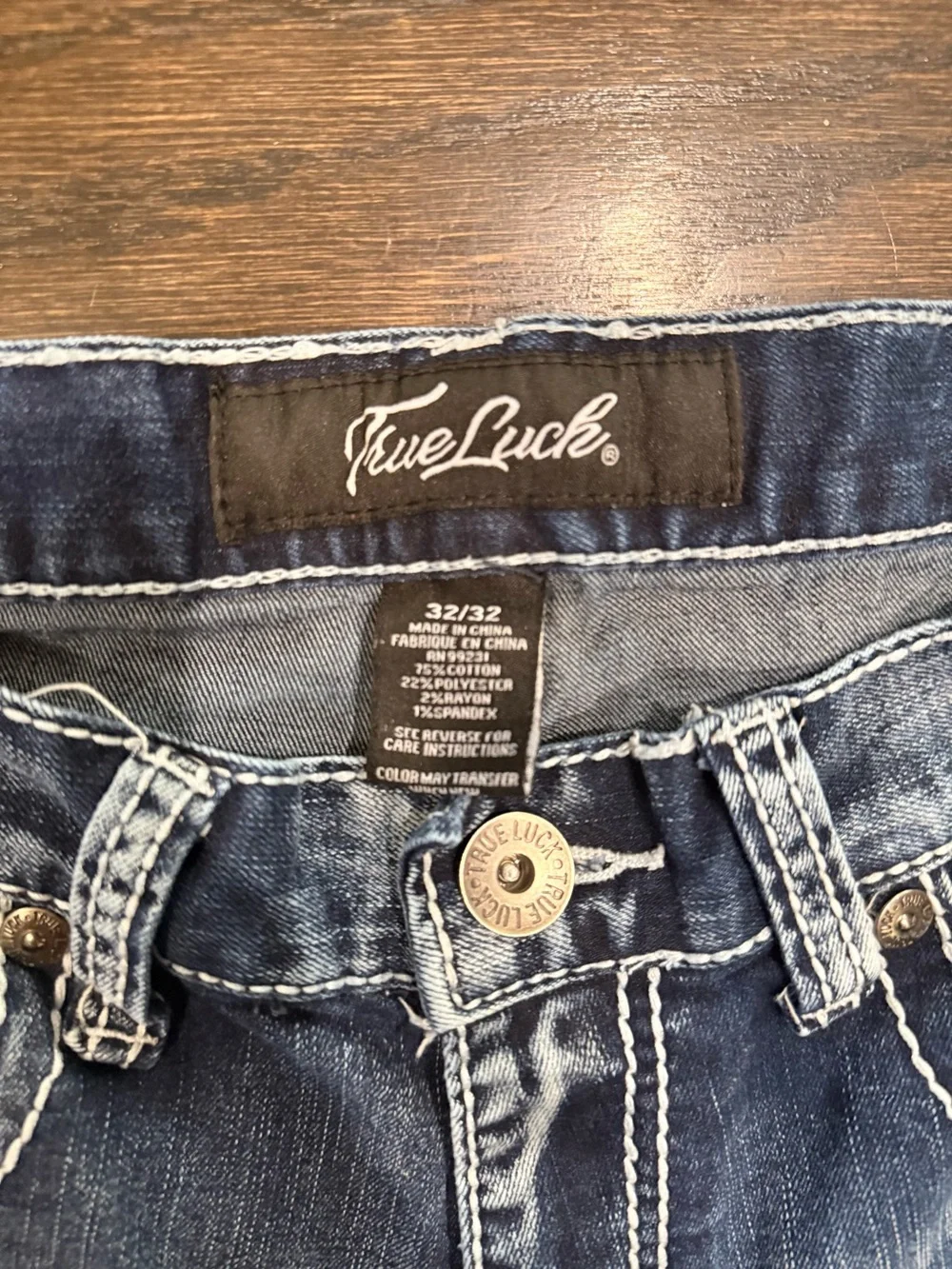Classic Straight Fit Blue Jeans for Men